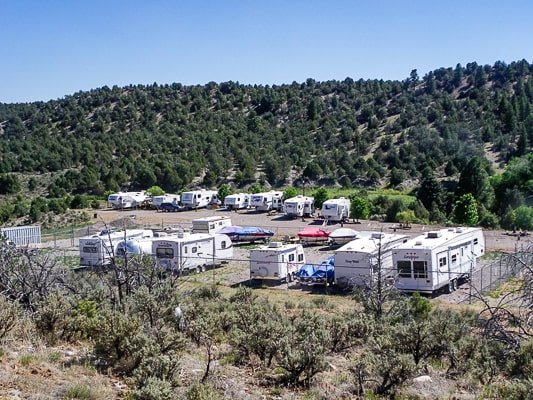 RV Park Storage Area